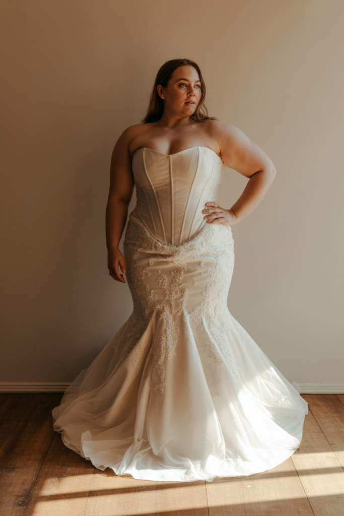 6 Best Wedding Dress Necklines for Plus Size Brides an ultra realistic bridal portrait photo wff8ttt1qbwadnkioduiza bmdbygkpq6sxismrwtf hg cover